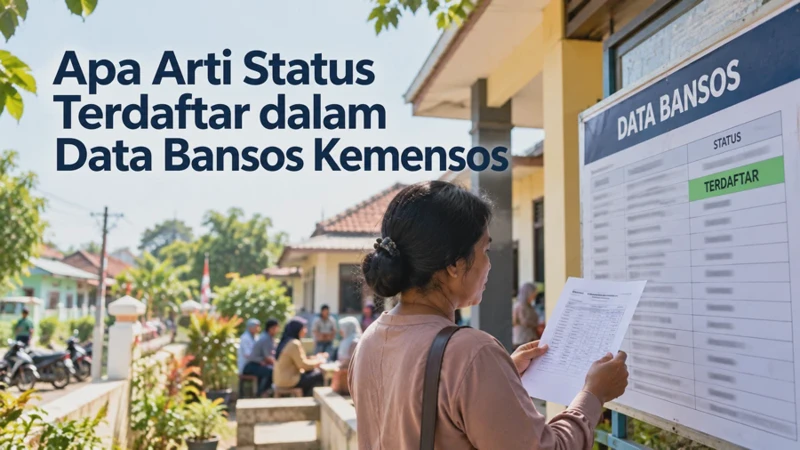 Apa Arti Status Terdaftar dalam Data Bansos Kemensos Begini Penjelasannya