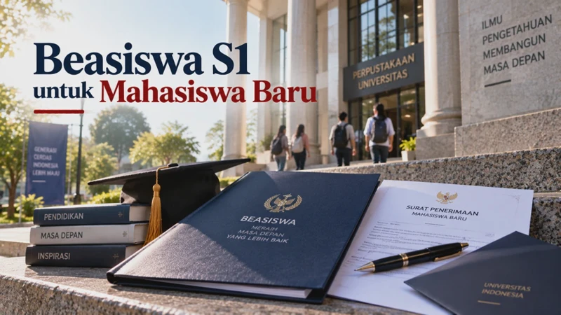 Beasiswa S1 untuk Mahasiswa Baru 2026, Cek Syarat dan Cara Daftar