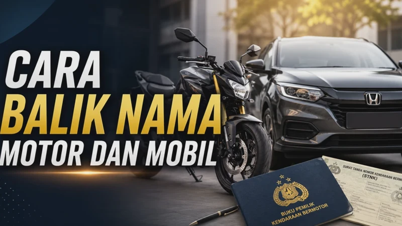 Cara Balik Nama Motor dan Mobil, Syarat serta Biaya Terbarunya