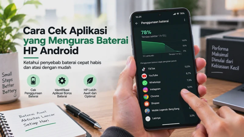 Cara Cek Aplikasi yang Menguras Baterai HP Android Lewat Pengaturan