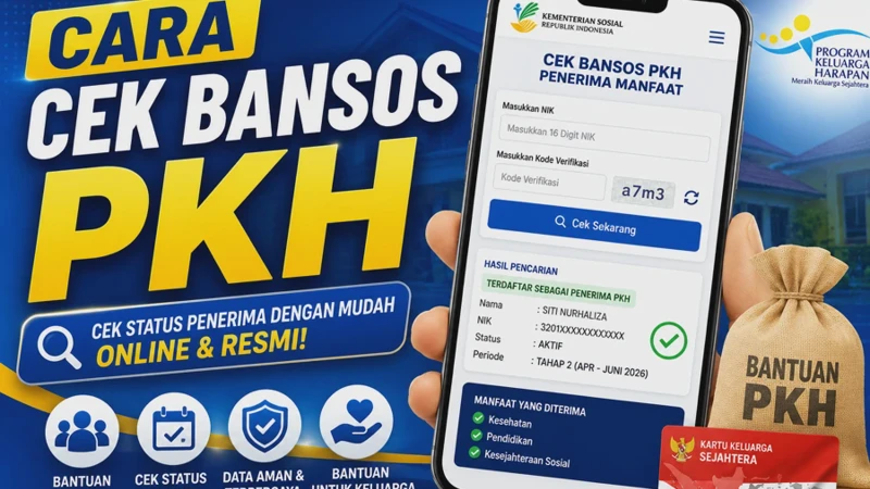Cara Cek Bansos PKH Lewat HP, Sudah Cair ke Rekening atau Belum?