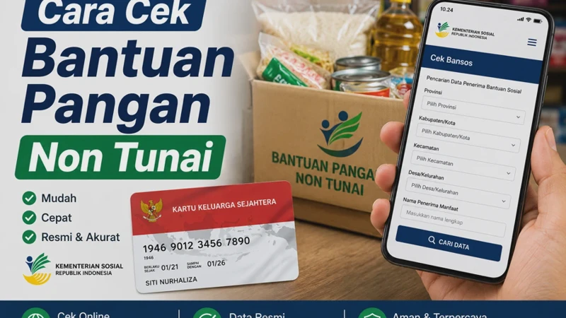 Cara Cek Bantuan Pangan Non Tunai BPNT dengan NIK Secara Online 2026