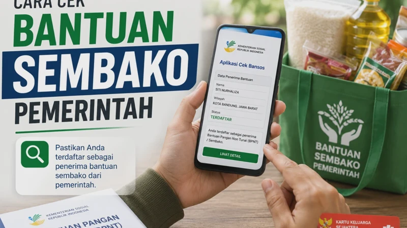 Cara Cek Bantuan Sembako Pemerintah Pakai NIK Secara Online lewat HP