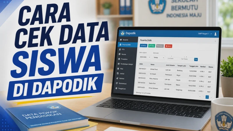 Cara Cek Data Siswa di Dapodik Secara Online Lewat HP 2026