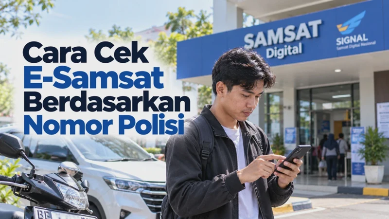 Cara Cek E-Samsat Berdasarkan Nomor Polisi Secara Online Lewat HP