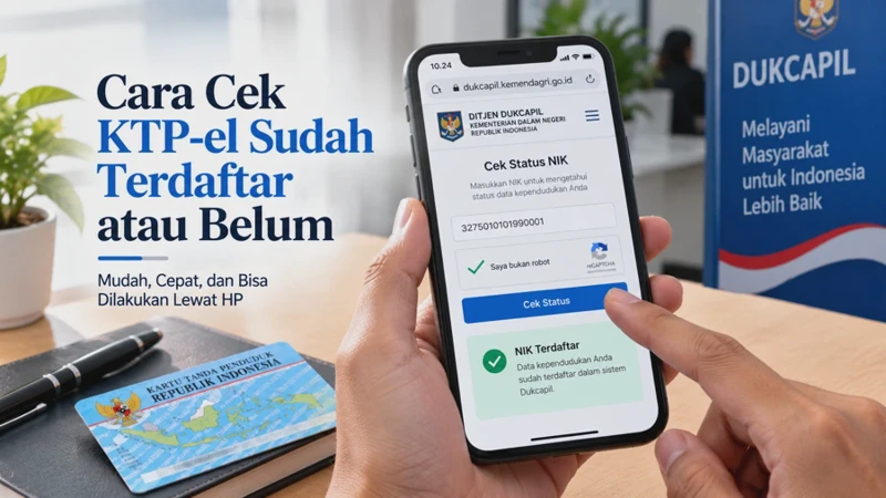 Cara Cek KTP-el Sudah Terdaftar atau Belum Secara Online