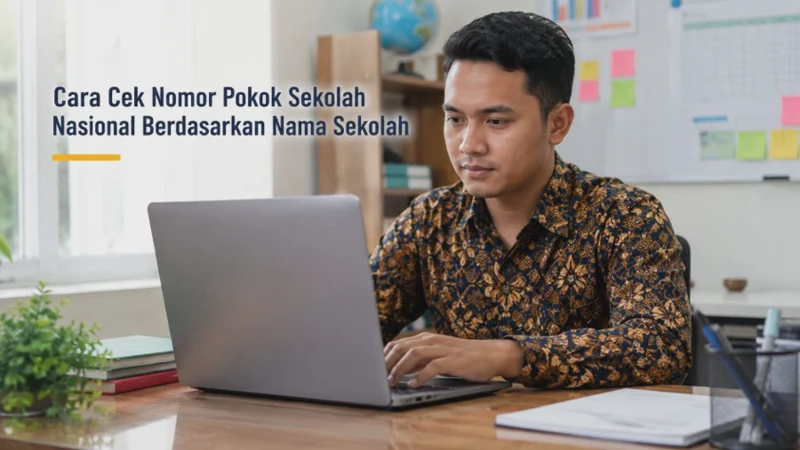 Cara Cek Nomor Pokok Sekolah Nasional Berdasarkan Nama Sekolah