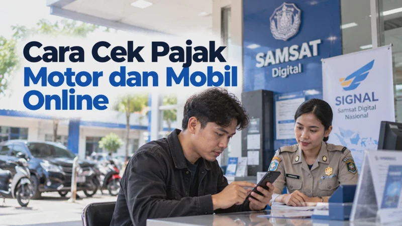 Cara Cek Pajak Motor dan Mobil Online Begini Cara Cek Lewat Aplikasi SIGNAL