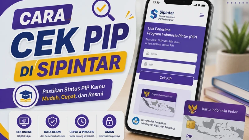 Cara Cek PIP Kemdikbud Go Id Online Lewat SIPINTAR Pakai HP 2026