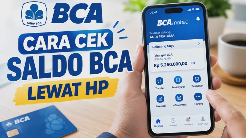 Cara Cek Saldo BCA Lewat HP dengan BCA Mobile, myBCA, dan KlikBCA