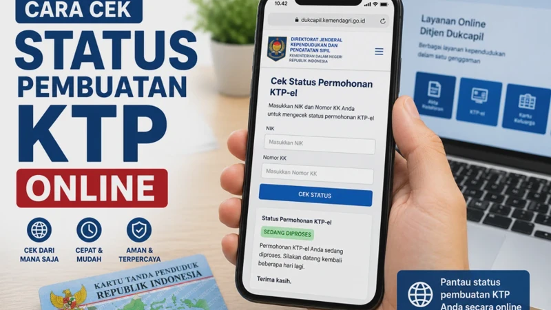 Cara Cek Status Pembuatan KTP Online Lewat HP Secara Resmi 2026