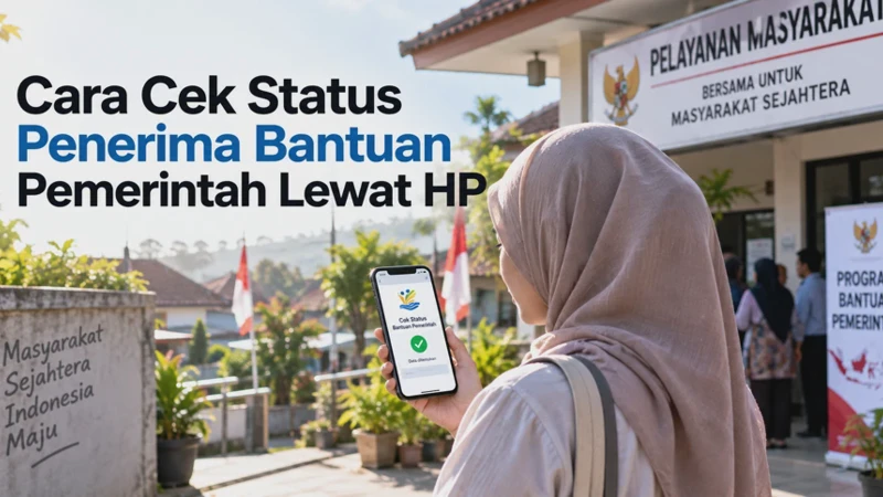 Cara Cek Status Penerima Bantuan Pemerintah Lewat HP dengan NIK KTP