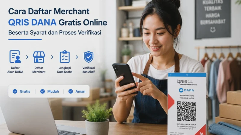 Cara Daftar Merchant QRIS DANA Gratis Online Beserta Syarat-nya 2026