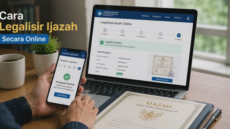 Cara Legalisir Ijazah Online Tanpa Datang ke Kampus 2026 (Mudah & Praktis)