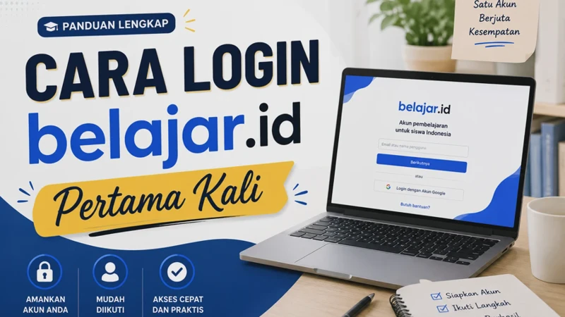 Cara Login belajar.id Pertama Kali untuk Siswa dan Guru Resmi