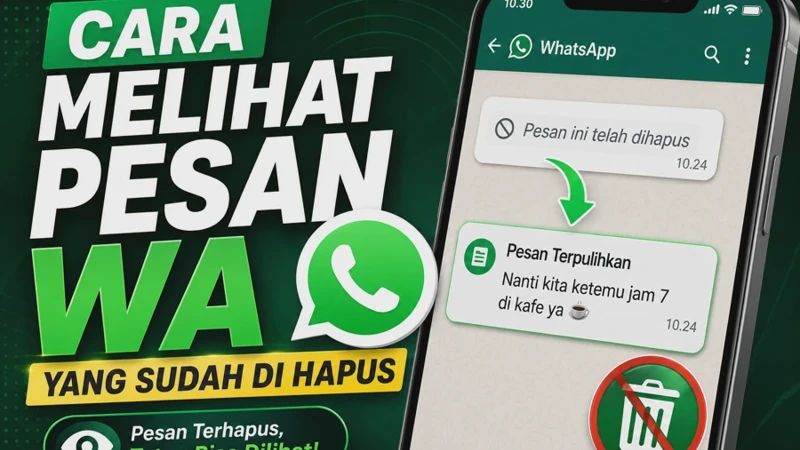 Cara Melihat Pesan WA yang Sudah Dihapus oleh Pengirim Tanpa Aplikasi