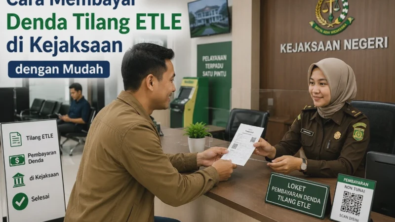 Cara Membayar Denda Tilang ETLE di Kejaksaan dengan Mudah