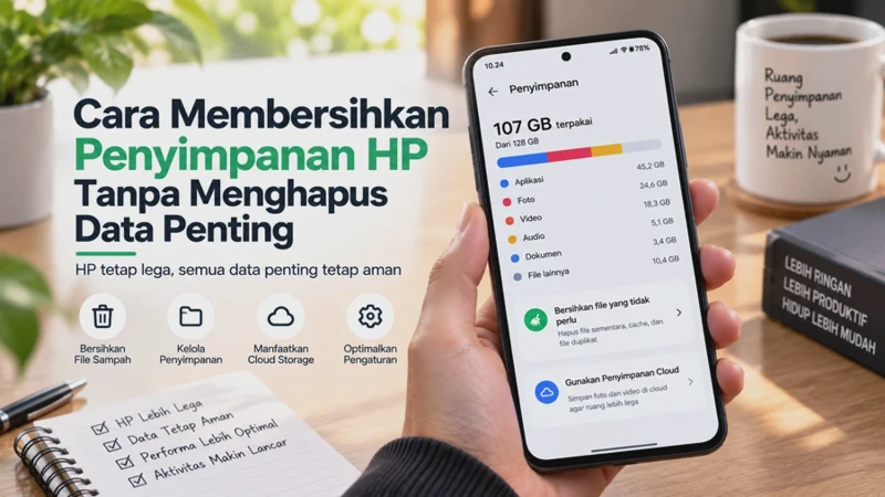 Cara Membersihkan Penyimpanan HP Tanpa Menghapus Data Penting