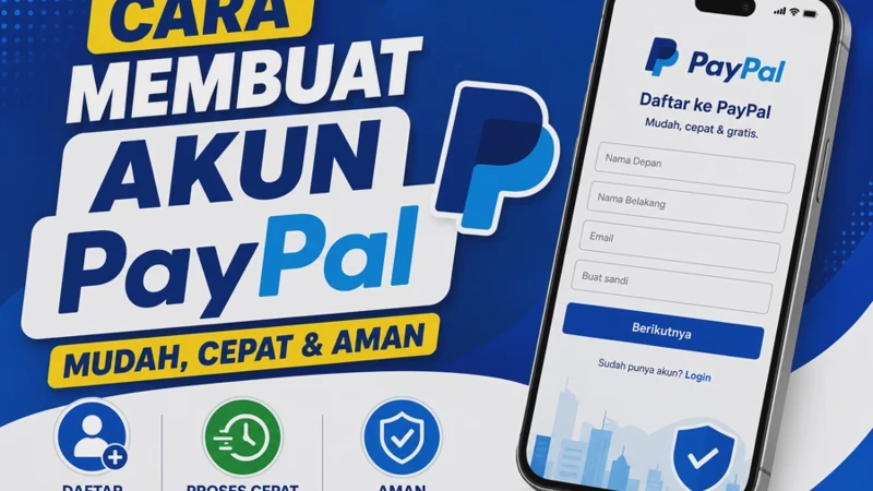 Cara Membuat Akun PayPal Tanpa Kartu Kredit dan KTP di Indonesia