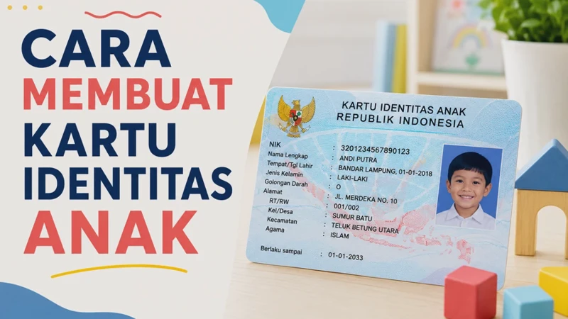 Cara Membuat Kartu Identitas Anak atau KIA dan Syarat Pengajuannya