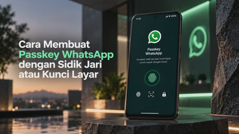 Cara Membuat Passkey WhatsApp dengan Sidik Jari atau Kunci Layar