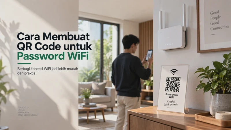 Cara Membuat QR Code untuk Password WiFi, Begini Cara Membagikannya