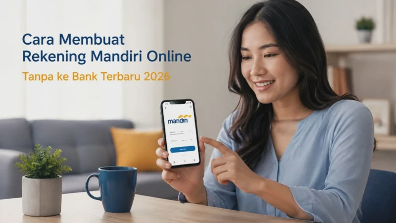 Cara Membuat Rekening Mandiri Online Tanpa ke Bank Terbaru 2026