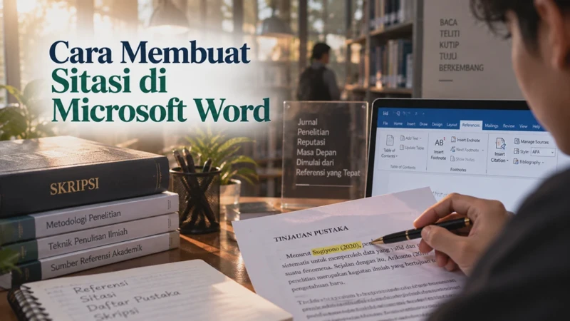 Cara Membuat Sitasi di Microsoft Word dengan Mudah dan Benar