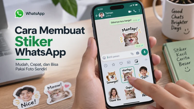 Cara Membuat Stiker WhatsApp dengan Foto Sendiri Tanpa Aplikasi
