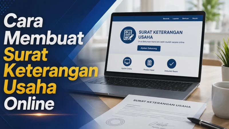 Cara Membuat Surat Keterangan Usaha Online untuk Daftar Bantuan