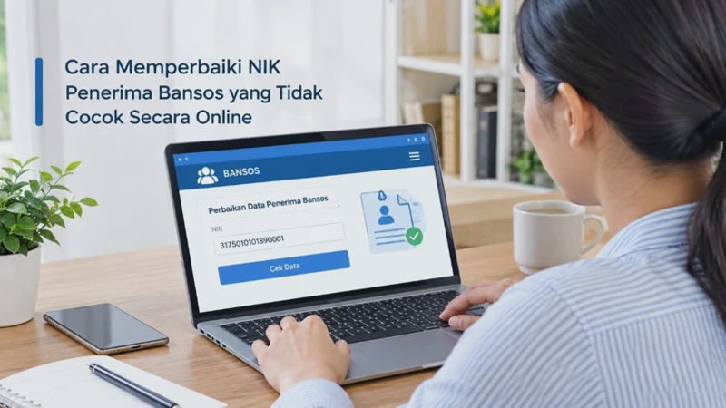 Cara Memperbaiki NIK Penerima Bansos yang Tidak Cocok Secara Online