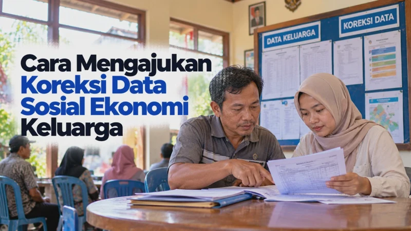 Cara Mengajukan Koreksi Data Sosial Ekonomi Keluarga Begini Prosesnya