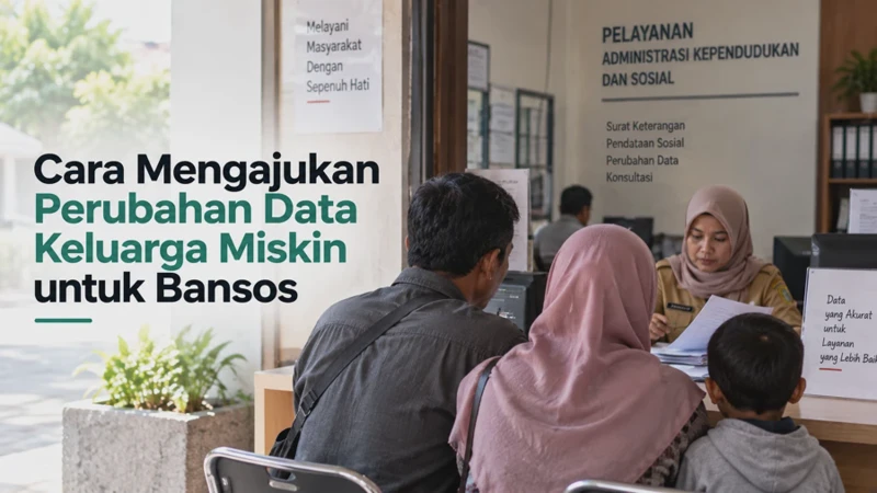 Cara Mengajukan Perubahan Data Keluarga Miskin untuk Bansos Secara Online