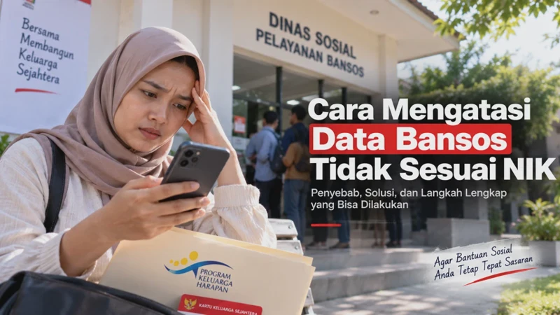 Cara Mengatasi Data Bansos Tidak Sesuai NIK KTP dan KK