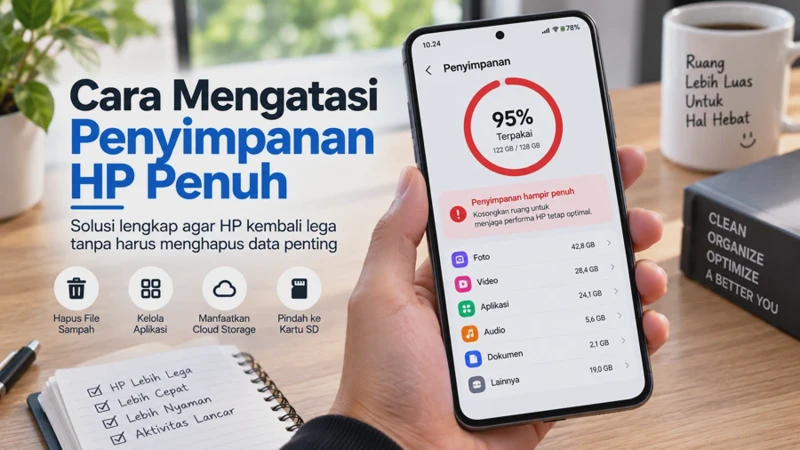 Cara Mengatasi Penyimpanan HP Penuh Padahal Aplikasi Sedikit Terbaru 2026