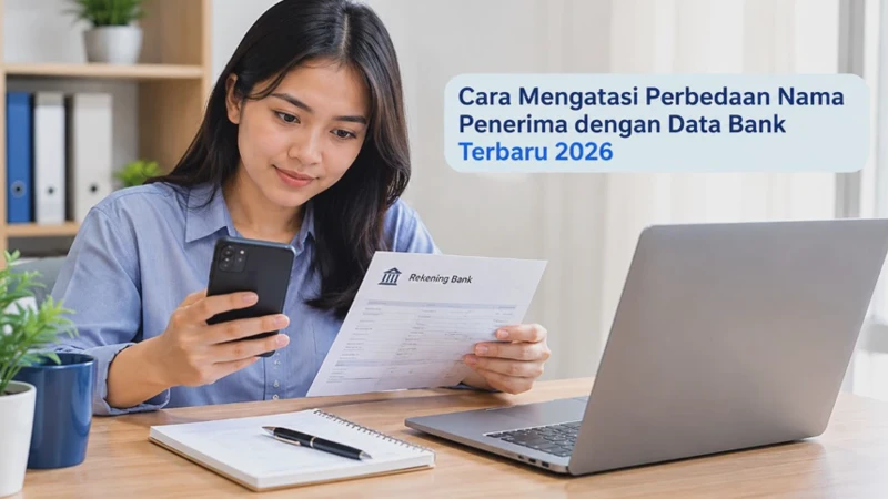 Cara Mengatasi Perbedaan Nama Penerima dengan Data Bank Terbaru 2026
