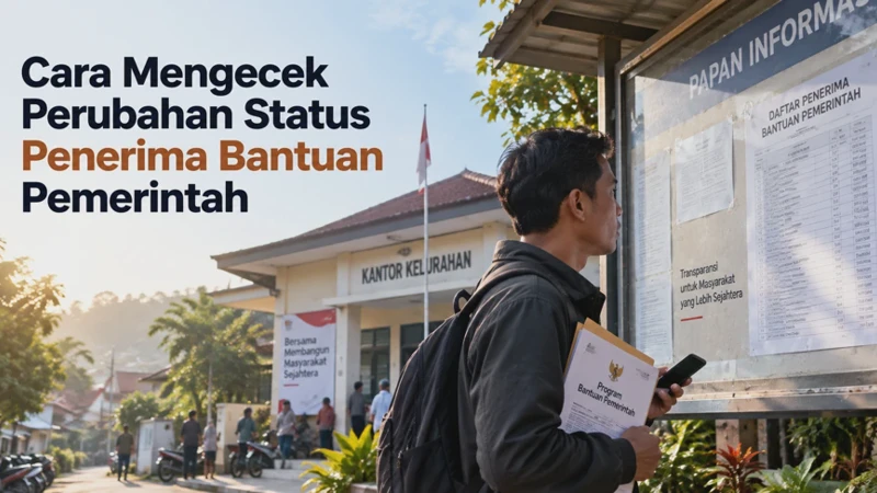 Cara Mengecek Perubahan Status Penerima Bantuan Pemerintah Terbaru 2026