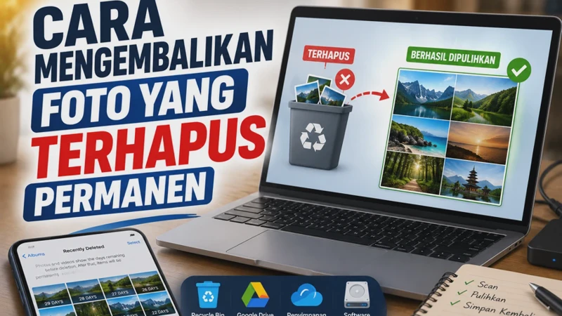 Cara Mengembalikan Foto yang Terhapus Permanen di HP Tanpa Aplikasi