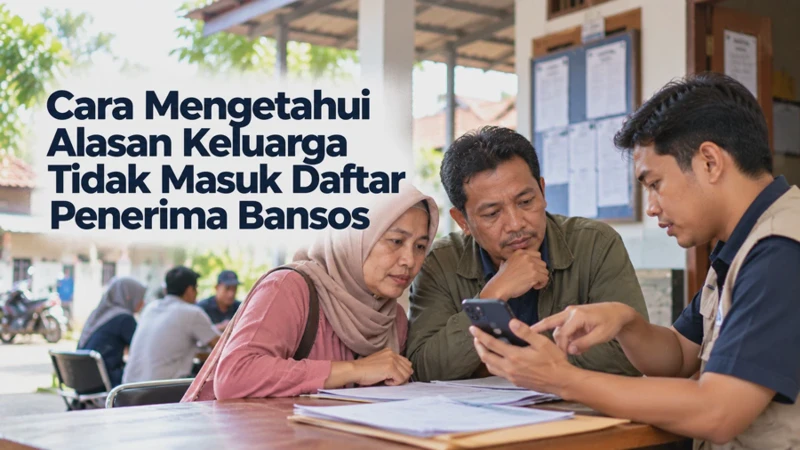 Cara Mengetahui Alasan Keluarga Tidak Masuk Daftar Penerima Bansos 2026