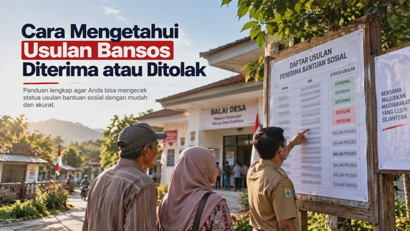 Cara Mengetahui Usulan Bansos Diterima atau Ditolak lewat HP 2026