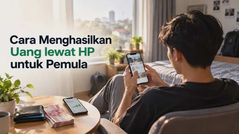 Cara Menghasilkan Uang lewat HP untuk Pemula, Bisa dari Rumah Tanpa Modal