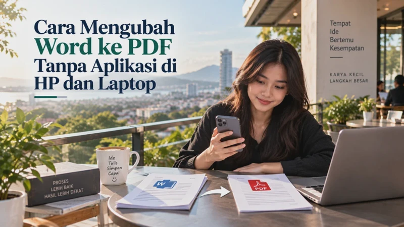 Cara Mengubah Word ke PDF Tanpa Aplikasi di HP dan Laptop
