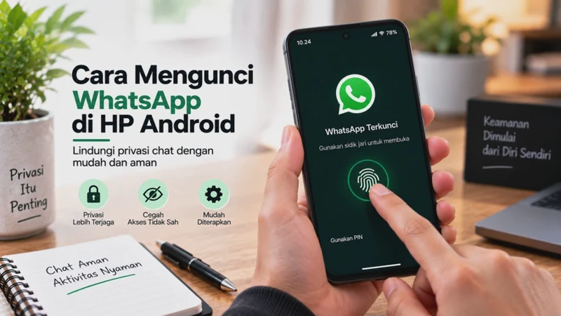 Cara Mengunci WhatsApp di HP Android agar Tidak Bisa Dibuka Orang Lain