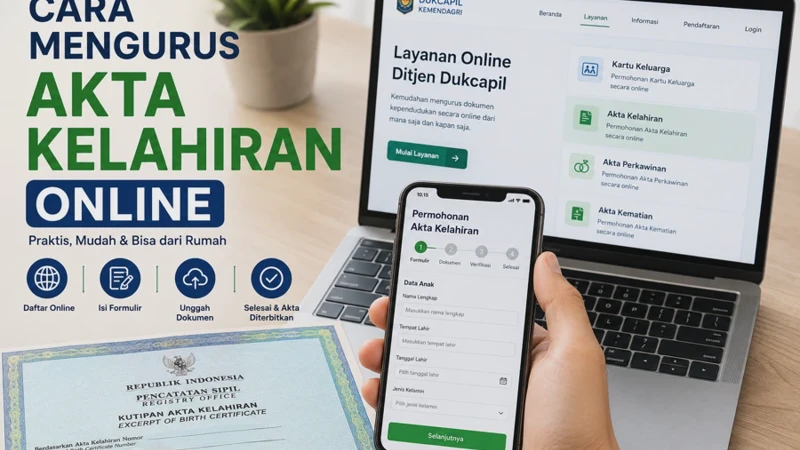 Cara Mengurus Akta Kelahiran Online Lewat HP Beserta Syaratnya 2026