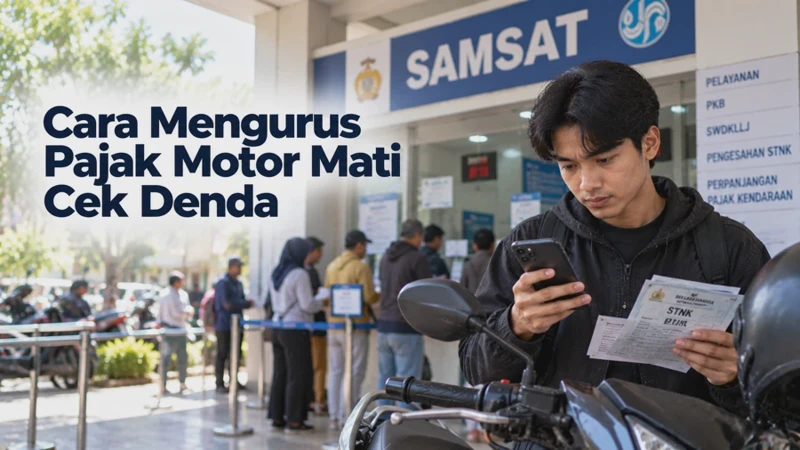 Cara Mengurus Pajak Motor Mati Cek Denda, Tunggakan dan Syarat Pembayarannya