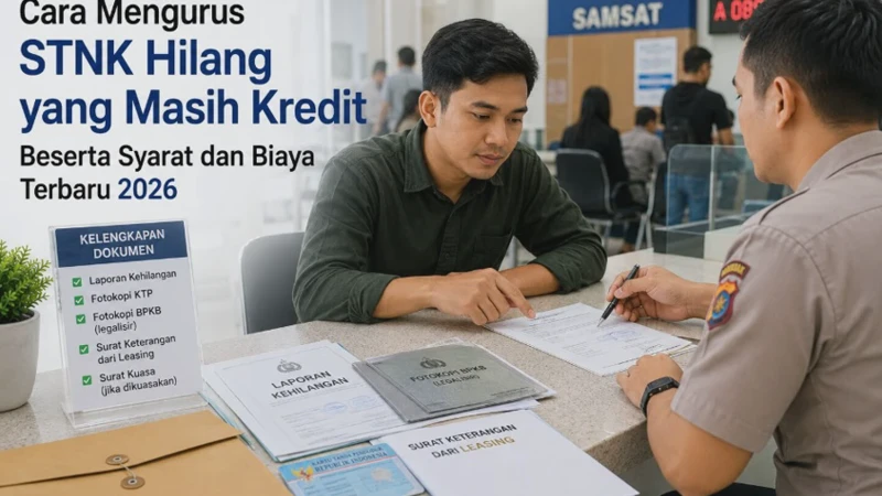 Cara Mengurus STNK Hilang yang Masih Kredit Beserta Syarat dan Biaya Terbaru 2026