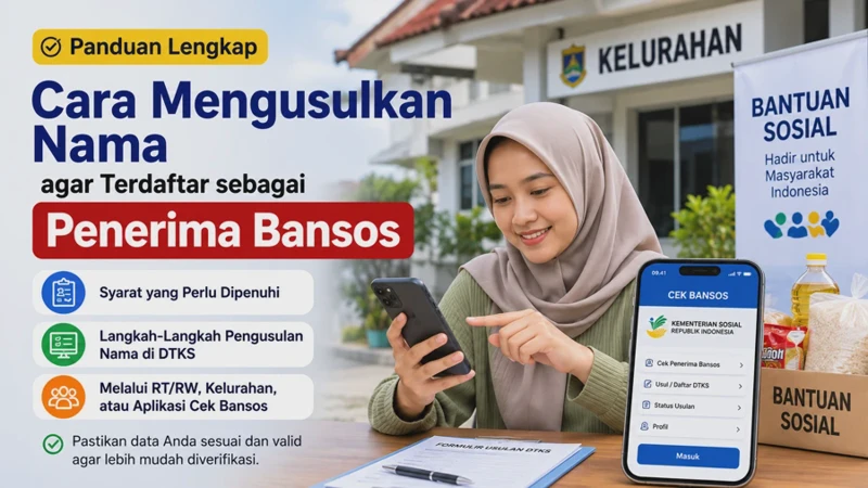 Cara Mengusulkan Nama agar Terdaftar sebagai Penerima Bansos Kemensos