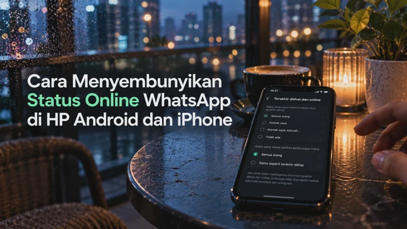 Cara Menyembunyikan Status Online WhatsApp di HP Android dan iPhone