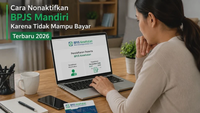 Cara Nonaktifkan BPJS Mandiri Karena Tidak Mampu Bayar Terbaru 2026