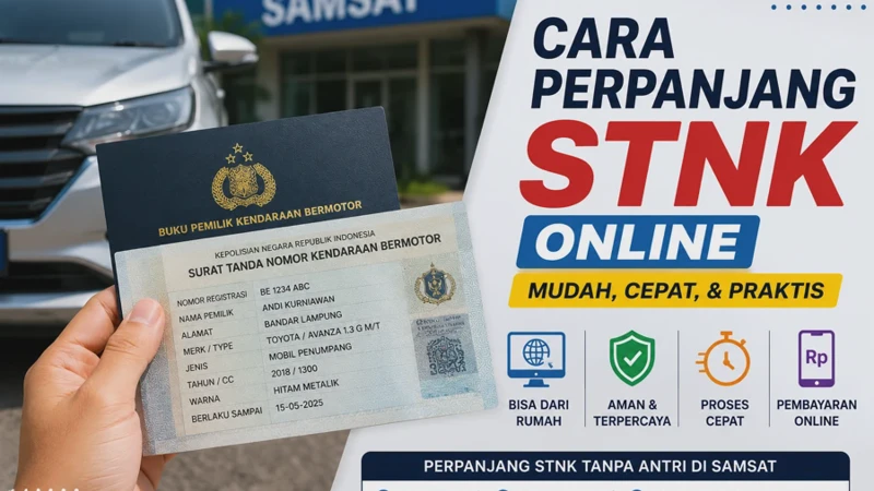 Cara Perpanjang STNK Online Lewat SIGNAL Tanpa Datang ke Samsat
